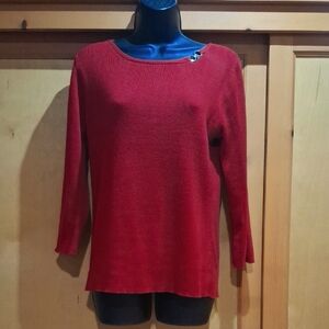 Requirements Women's Red Sweater Size S